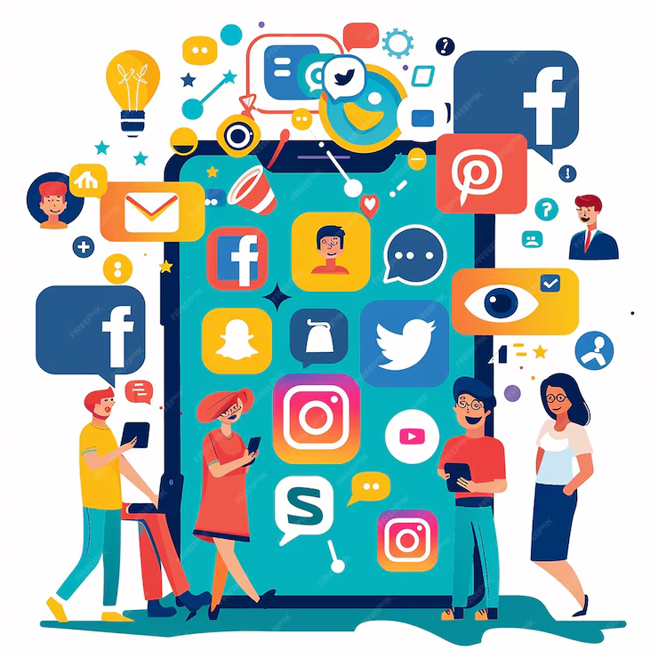 Social media marketing in digital marketing.