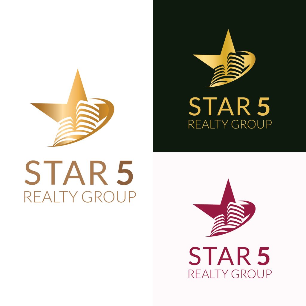 Star5Realty - logo design - 99 Marketing Studio, Islamabad