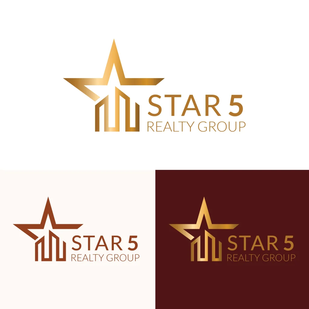 Star5Realty - logo design - 99 Marketing Studio, Islamabad