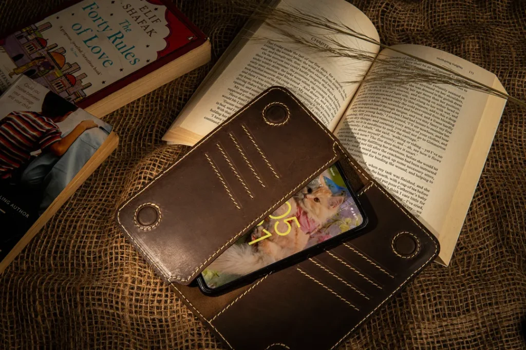 Premium Brown Leather Wallet photoshoot 2