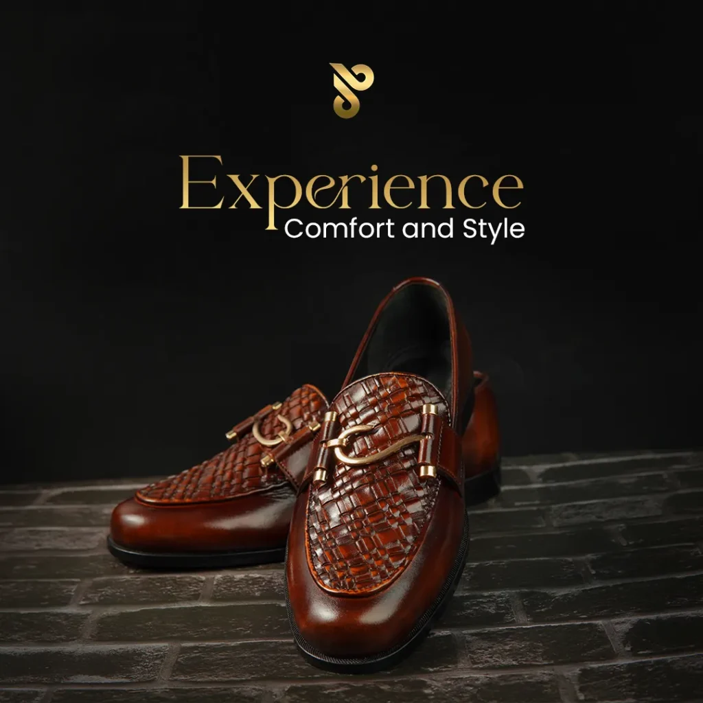 Leather Shoes Brown buckle photoshoot