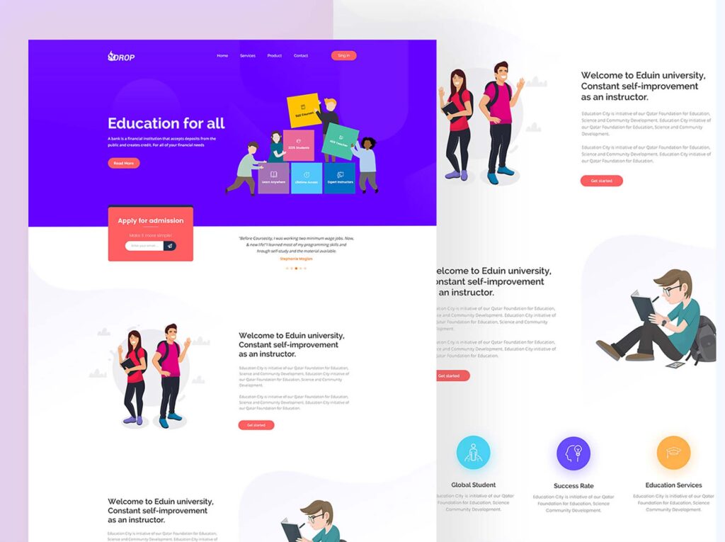 Website Development for Educational 
