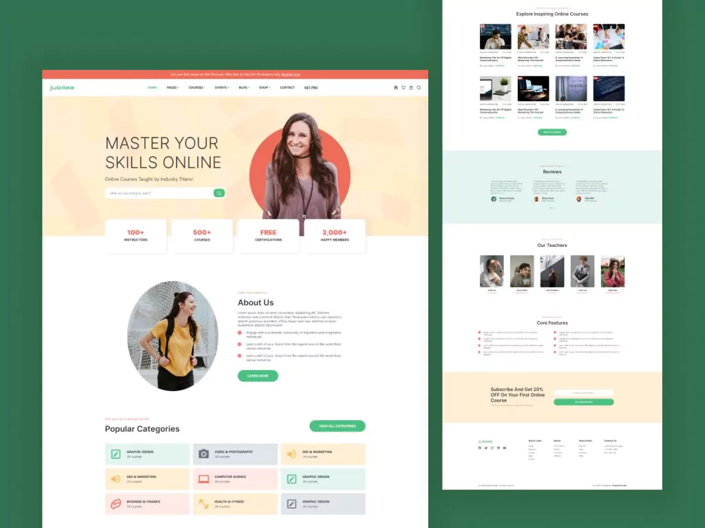 Website Development for  Institutes 