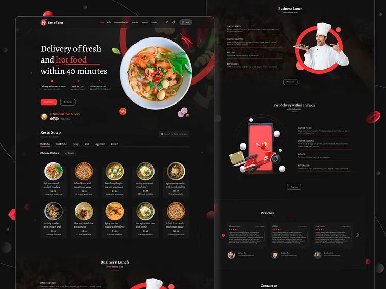 Website Development for Restaurants and Cafes 