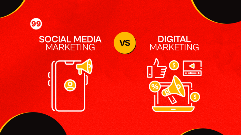 difference between digital marketing and social media marketing